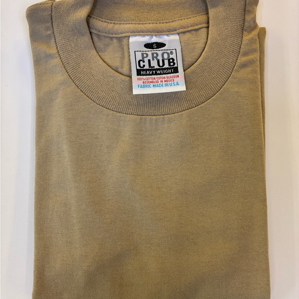 Pro Club Men's Short Sleeve Tee - Tan